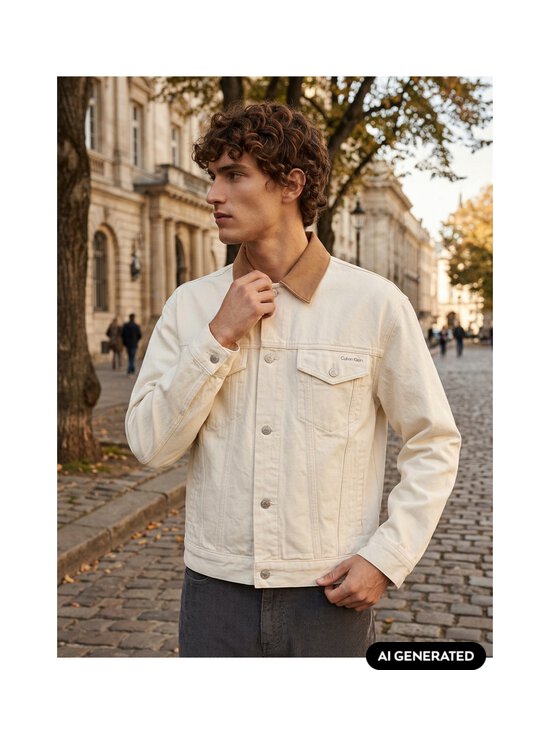 Calvin Klein Jeans - Teksajakk Trucker - X89 CK NATURAL | Stockmann - photo 4