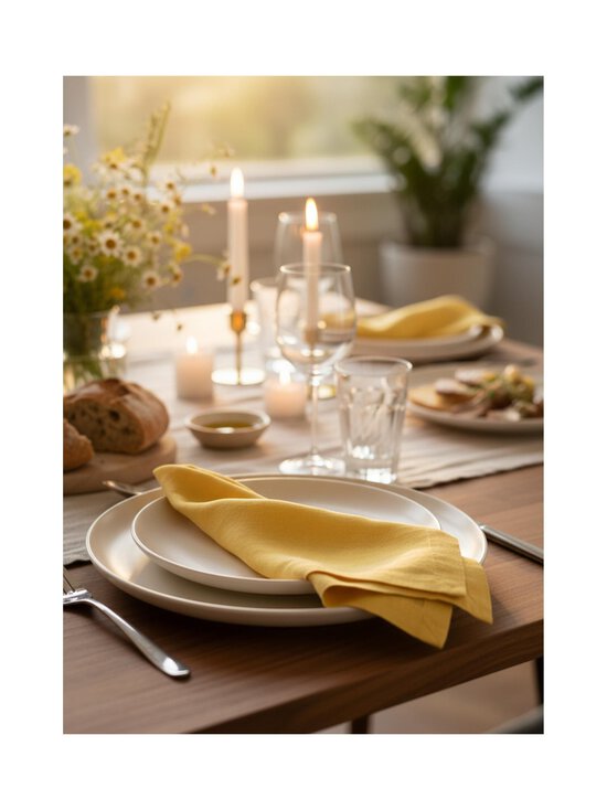 Balmuir - Sisilia-pellavalautasliinat 2 kpl - 430 SUN YELLOW | Stockmann - photo 2