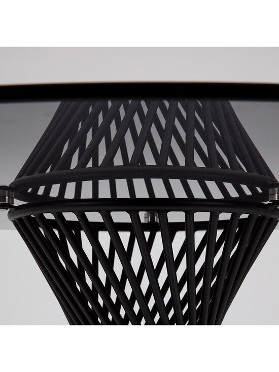Calligaris - Vortex-ruokapöytä, harmaa lasi/mattamusta ø 120 cm - LÄPINÄKYVÄ,MUSTA,HARMAA | Stockmann - photo 8