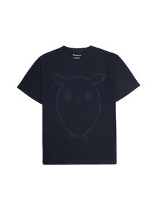 Knowledge Cotton Apparel - Regular Big Owl t-paita - 1412 NIGHT SKY | Stockmann