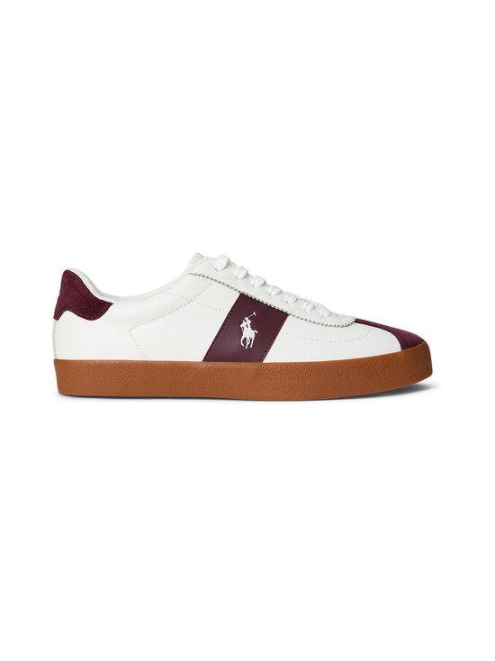 Polo Ralph Lauren - Tennised Court Low Top Lace - DECKWASH WHITE/WINE | Stockmann - photo 1