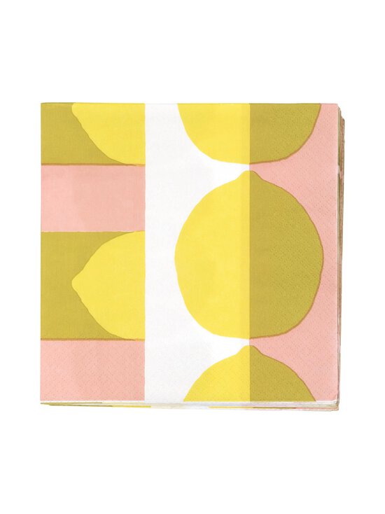 YELLOW Pentik Sitruuna-servetit 33 x 33 cm |33 x 33 cm | Keittiö | Stockmann