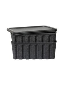Ferm Living - Kaanega hoiukastid Paper Pulp Box Large 2 tk - CHARCOAL | Stockmann