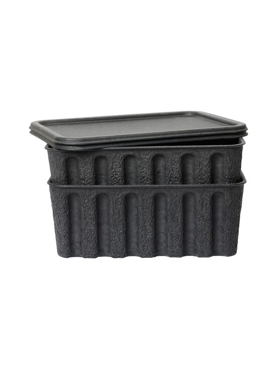 Ferm Living - Kaanega hoiukastid Paper Pulp Box Large 2 tk - CHARCOAL | Stockmann - photo 1