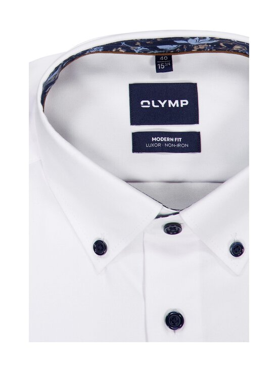 Olymp - Modern Fit Contrast -kauluspaita - 00 WEISS | Stockmann - photo 2