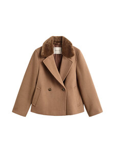 GANT - Tekoturkiskauluksellinen takki - 213 WARM KHAKI | Stockmann