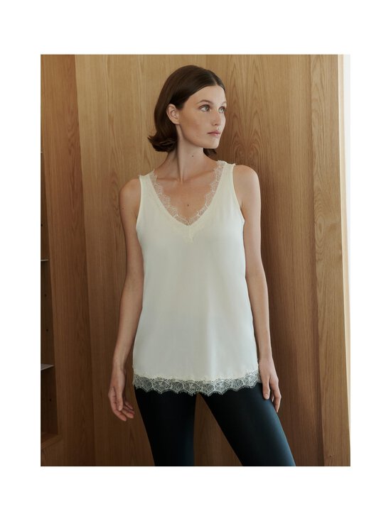 Rosemunde - RWBillie Lace V-Neck -aluspaita - 037 IVORY | Stockmann - photo 2
