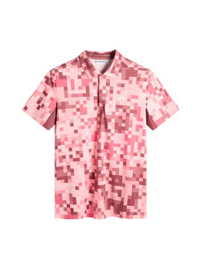 J.Lindeberg - Dario Tour Print -pikeepaita - S239 TOUR 26 PINK L | Stockmann