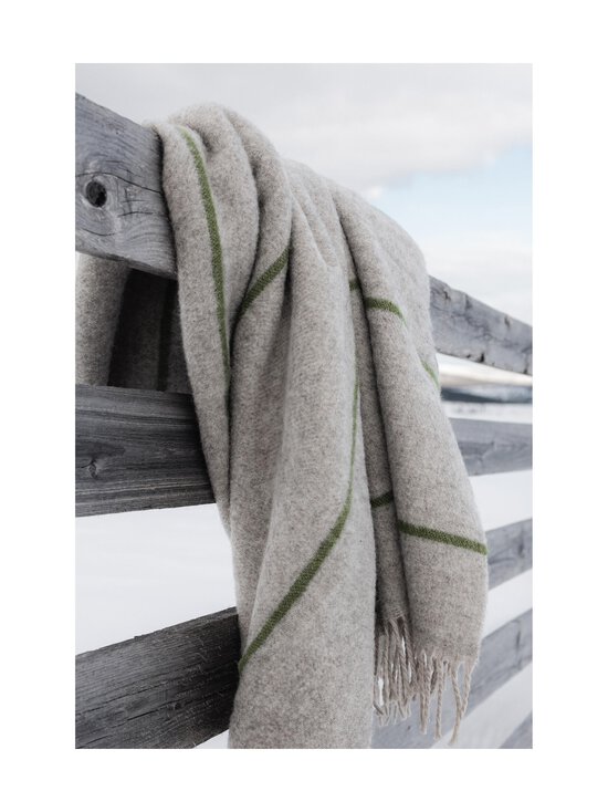 Lapuan Kankurit - Halla vilnas pleds 140 x 200 cm - 4 BEIGE-OLIVE | Stockmann - photo 2