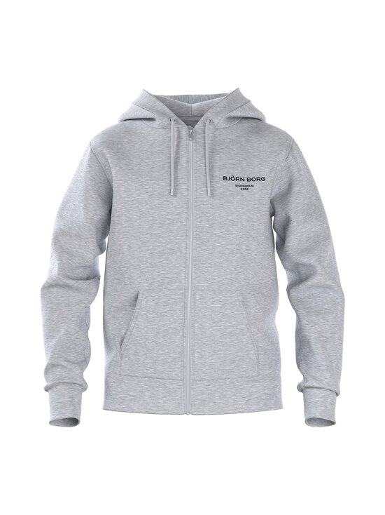 Björn Borg - Essential 1 Zip -hupullinen collegetakki - ME005 LIGHT GREY MELANGE | Stockmann - photo 1