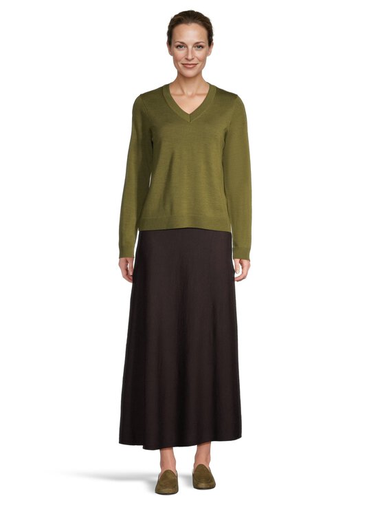 ESSENTIALS by Stockmann - Annie-merinoneulepusero - OLIVE GREEN MEL 265530 | Stockmann - photo 2