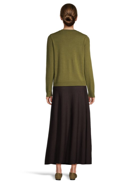 ESSENTIALS by Stockmann - Annie-merinoneulepusero - OLIVE GREEN MEL 265530 | Stockmann - photo 3