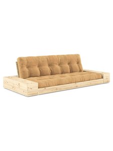 Karup - Base-futonsohva laatikoilla Corduroy-kangas fudge brown/mänty L 244 cm - BROWN | Stockmann