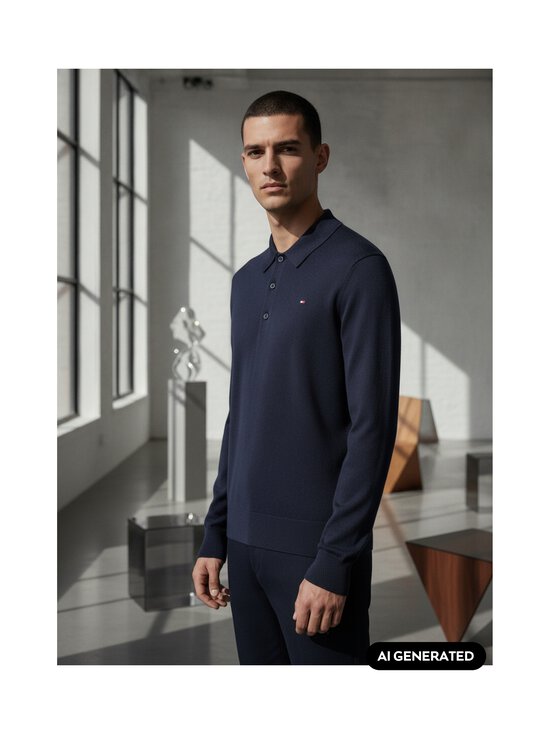 Tommy Hilfiger - Pima Organic Cotton Cashmere -pikeeneule - DW5 DESERT SKY | Stockmann - photo 5