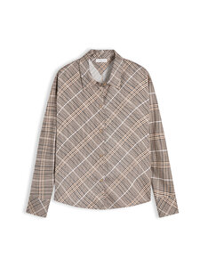 Tommy Hilfiger - Fluid-paitapusero - 0M7 SMALL BROWN CHECK | Stockmann