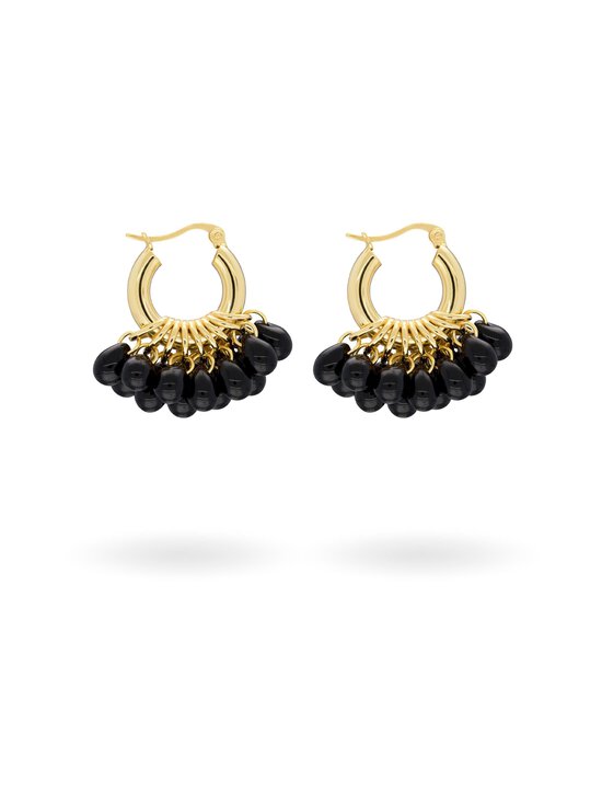 Annele - Mini Midnight auskari - GOLD/BLACK | Stockmann - photo 1