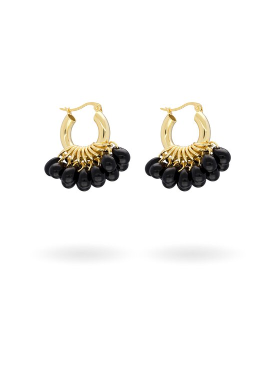 Annele - Mini Midnight auskari - GOLD/BLACK | Stockmann - photo 2