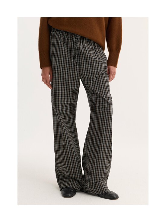 Róhe - Relaxed fit Checked -housut - 988_520 BLACK / BROWN CHECK | Stockmann - photo 5
