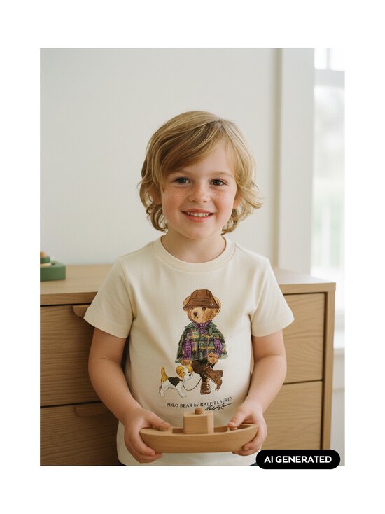 Polo Ralph Lauren - Polo Bear Print T-krekls - 001 ESTATE CREAM | Stockmann - photo 4