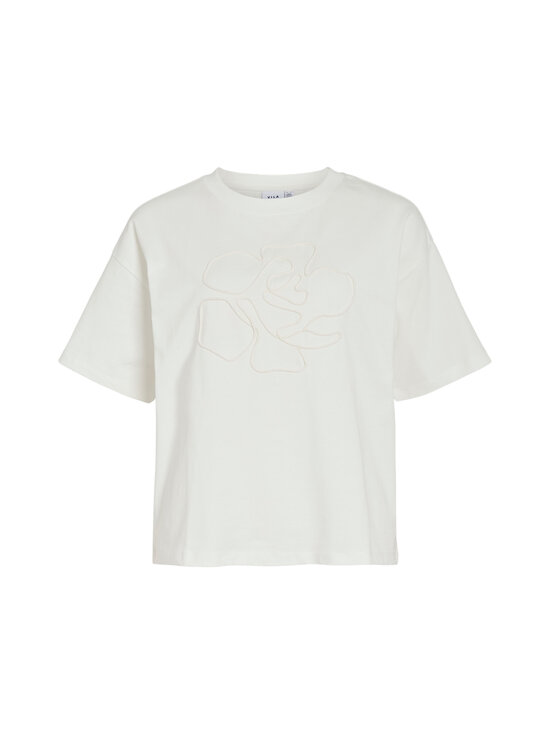 Vila - Vimonie Floral O-Neck t-paita - SNOW WHITE PRINT:FLORAL | Stockmann - photo 1