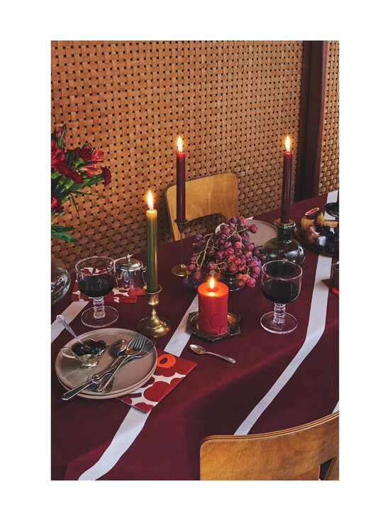 Marimekko - Lauaküünal Unikko 6,5 x 10 cm - DARK RED | Stockmann - photo 4