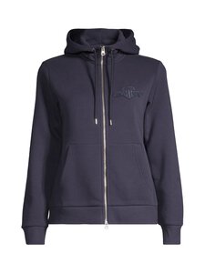 GANT - Kapuutsiga pusa Regular Tonal Shield Zip - 433 EVENING BLUE | Stockmann