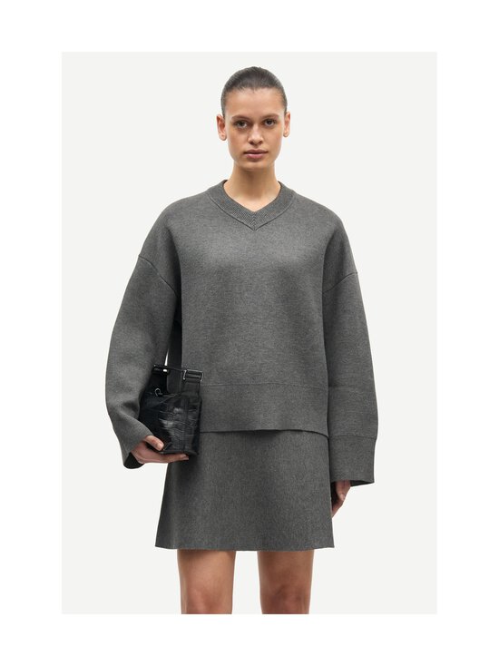 Samsoe Samsoe - Salula V-neck -neule - CLR000424 DARK GREY | Stockmann - photo 3