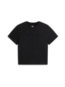 Tommy Jeans - Regular Tonal Flag t-krekls - BDS BLACK | Stockmann