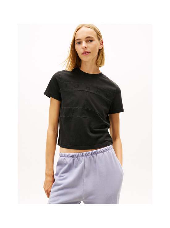 Tommy Jeans - Regular Tonal Flag t-krekls - BDS BLACK | Stockmann - photo 4