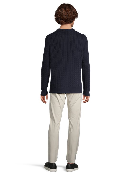 Lacoste - Crewneck-palmikkoneule - 802 NAVY BLUE/GREEN | Stockmann - photo 3
