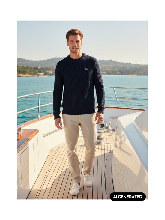 Lacoste - Kudum Crewneck - 802 NAVY BLUE/GREEN | Stockmann - photo 6