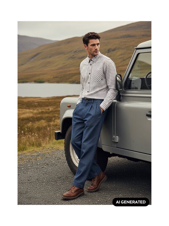MOS MOSH - MMGDavid Spring Check -kauluspaita - 180 ECRU | Stockmann - photo 6