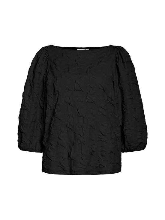 Vila - Videvera Boatneck 3/4 Jacquard -pusero - BLACK BEAUTY | Stockmann - photo 1