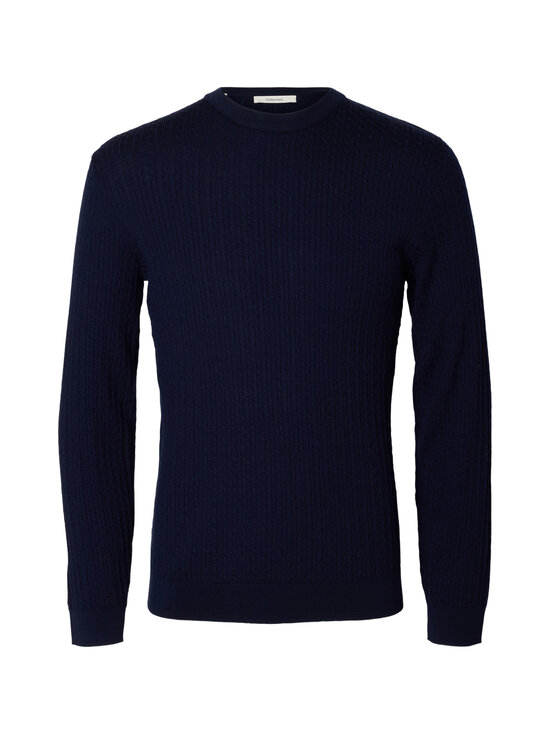Selected - SlmTray Merino Cable merīnvilnas džemperis - NAVY BLAZER | Stockmann - photo 1