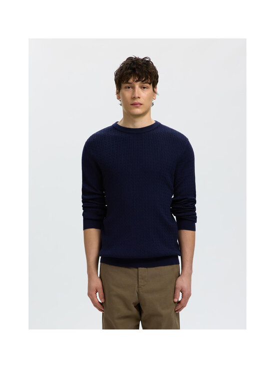 Selected - SlmTray Merino Cable merīnvilnas džemperis - NAVY BLAZER | Stockmann - photo 5