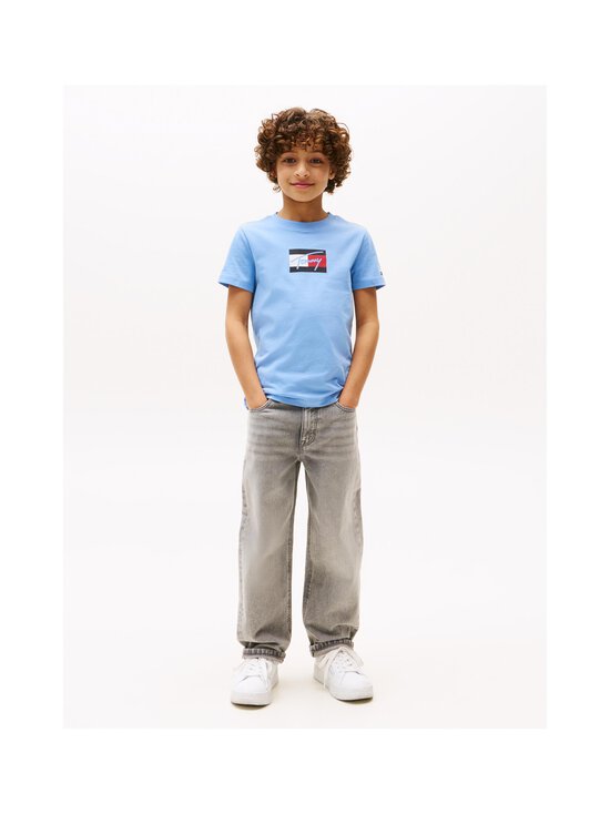Tommy Hilfiger - Tommy Script Flag t-paita - C14 CLOUDY BLUE - photo 3 Tommy Hilfiger - Tommy Script Flag t-paita - C14 CLOUDY BLUE | Stockmann - photo 3