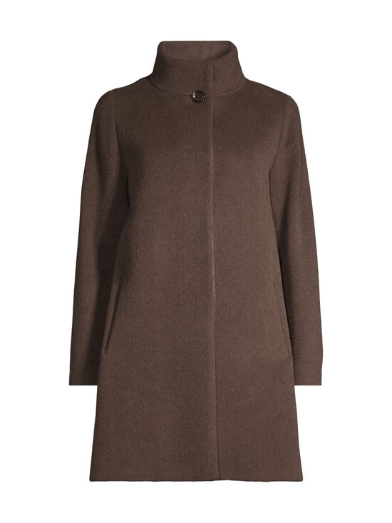 Cinzia Rocca Icons - Stand Collar -villakangastakki - 4 CHOCOLATE BROWN | Stockmann - photo 1
