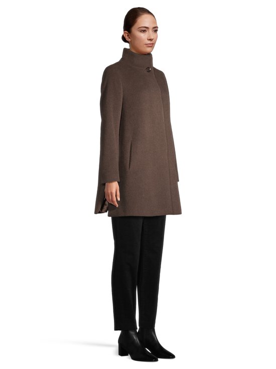 Cinzia Rocca Icons - Stand Collar -villakangastakki - 4 CHOCOLATE BROWN | Stockmann - photo 4