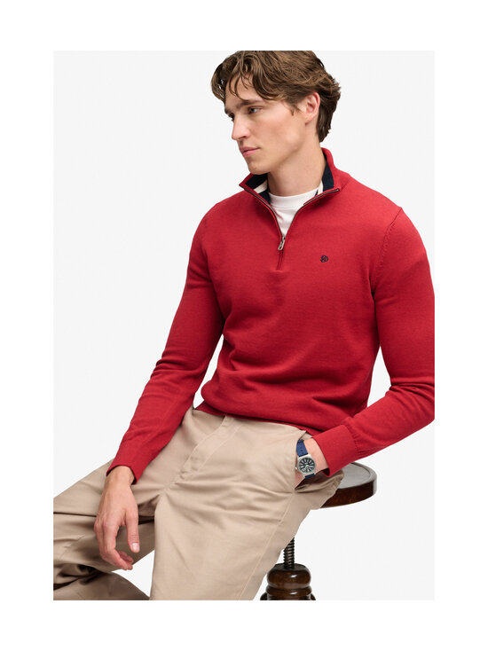 Superdry - Prep Essential Half Zip -neulepaita - H5L CRIMSON RED MARL | Stockmann - photo 2