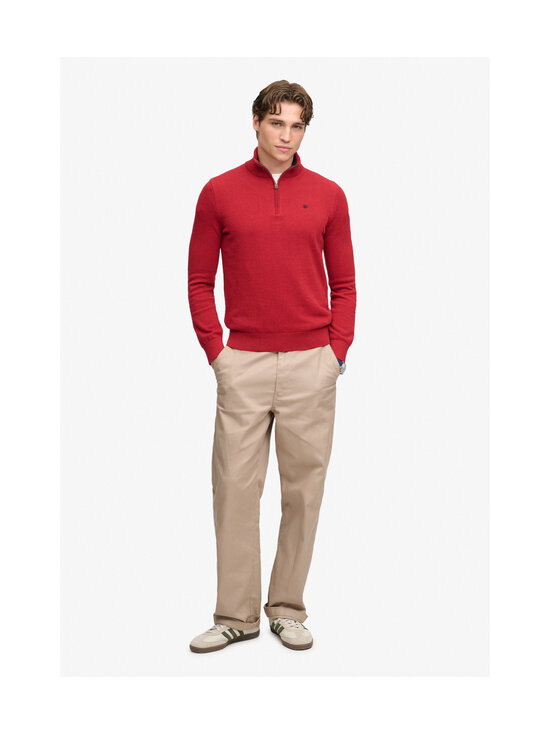 Superdry - Prep Essential Half Zip -neulepaita - H5L CRIMSON RED MARL | Stockmann - photo 4