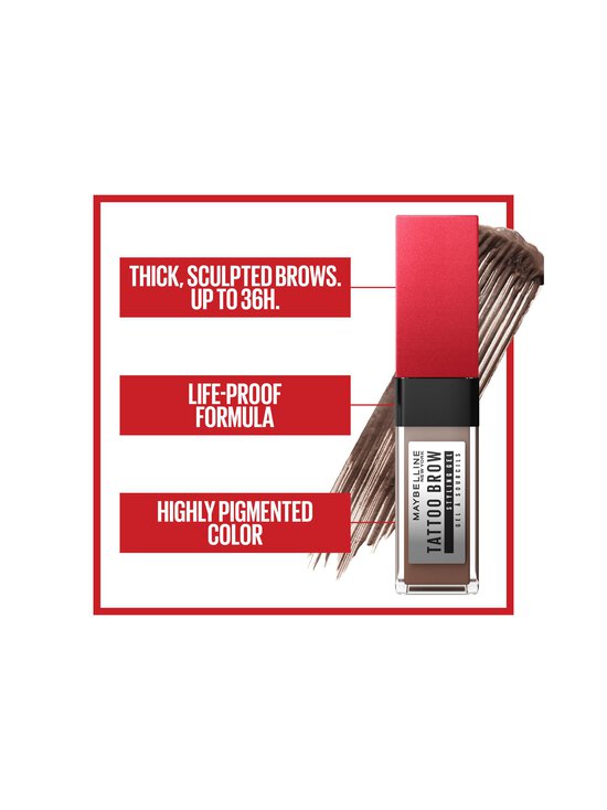 Maybelline - Tattoo Brow 36H Styling Gel -kulmageeli 6 ml - 250 BLONDE - photo 5 Maybelline - Tattoo Brow 36H Styling Gel -kulmageeli 6 ml - 250 BLONDE | Stockmann - photo 5