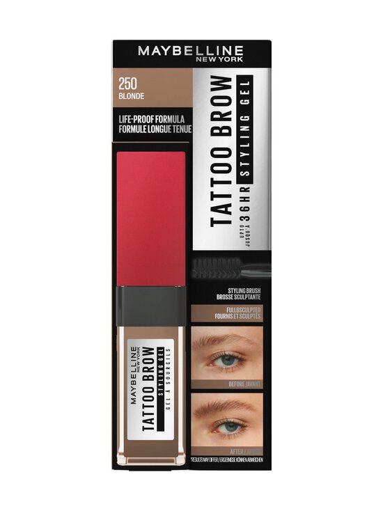 Maybelline - Tattoo Brow 36H Styling Gel -kulmageeli 6 ml - 250 BLONDE - photo 9 Maybelline - Tattoo Brow 36H Styling Gel -kulmageeli 6 ml - 250 BLONDE | Stockmann - photo 9