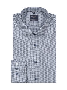 Olymp - Modern Fit Jacquard krekls ar apkakli - 18 MARINE | Stockmann