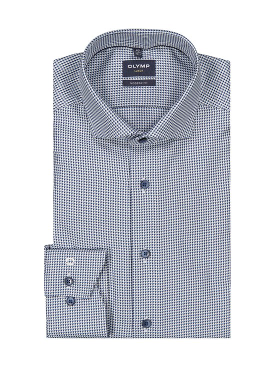 Olymp - Modern Fit Jacquard krekls ar apkakli - 18 MARINE | Stockmann - photo 1