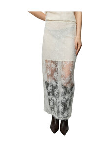 Sofie Schnoor - Otaliasw Lace Sequin Midi -hame - 0158 CREME YELLOW | Stockmann