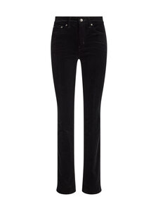 Lauren Ralph Lauren - Suoralahkeiset vakosamettihousut - 001 BLACK | Stockmann