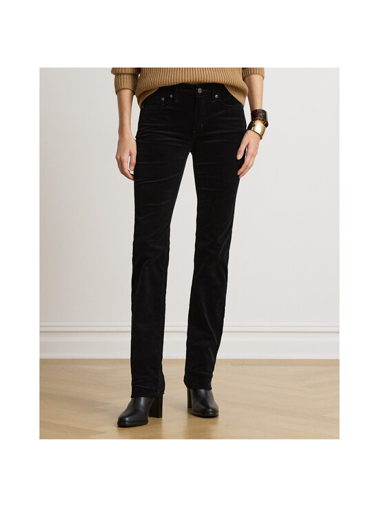 Lauren Ralph Lauren - Suoralahkeiset vakosamettihousut - 001 BLACK | Stockmann - photo 2