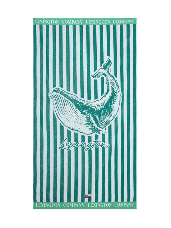 Lexington - Summer Cotton Velour -rantapyyhe - 8550 GREEN/WHITE | Stockmann - photo 1