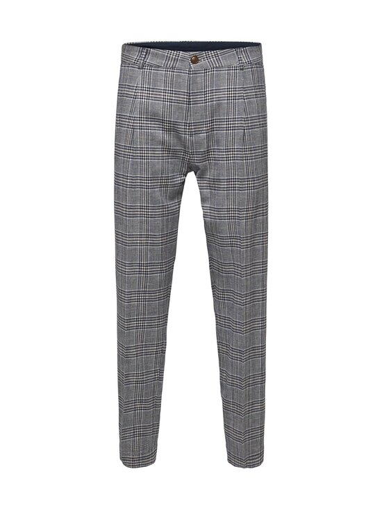 SLHSLIM NOAH CHECK -pellavasekoitehousut