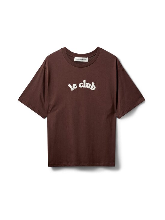 Sofie Schnoor - MaeSW Oversize t-paita - 7025 DARK BROWN | Stockmann - photo 1